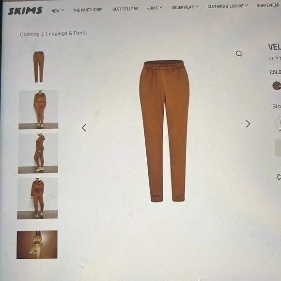 Skims Velour Jogger - Picture 1 of 2